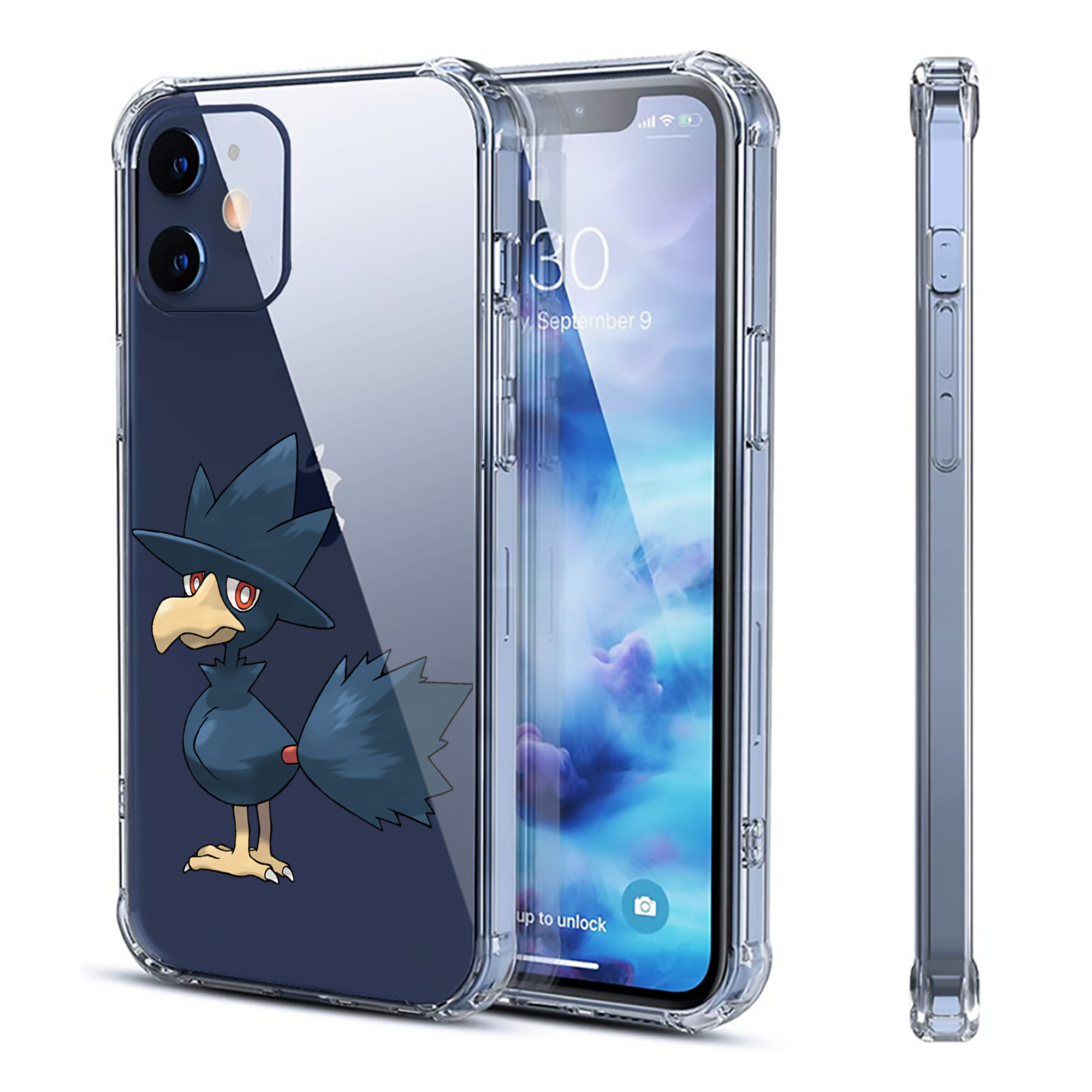 （画像用） ポケットモンスター Pokémon 【iPhone 12シリーズ対応】透明スマホケース（クリアソフトケース）